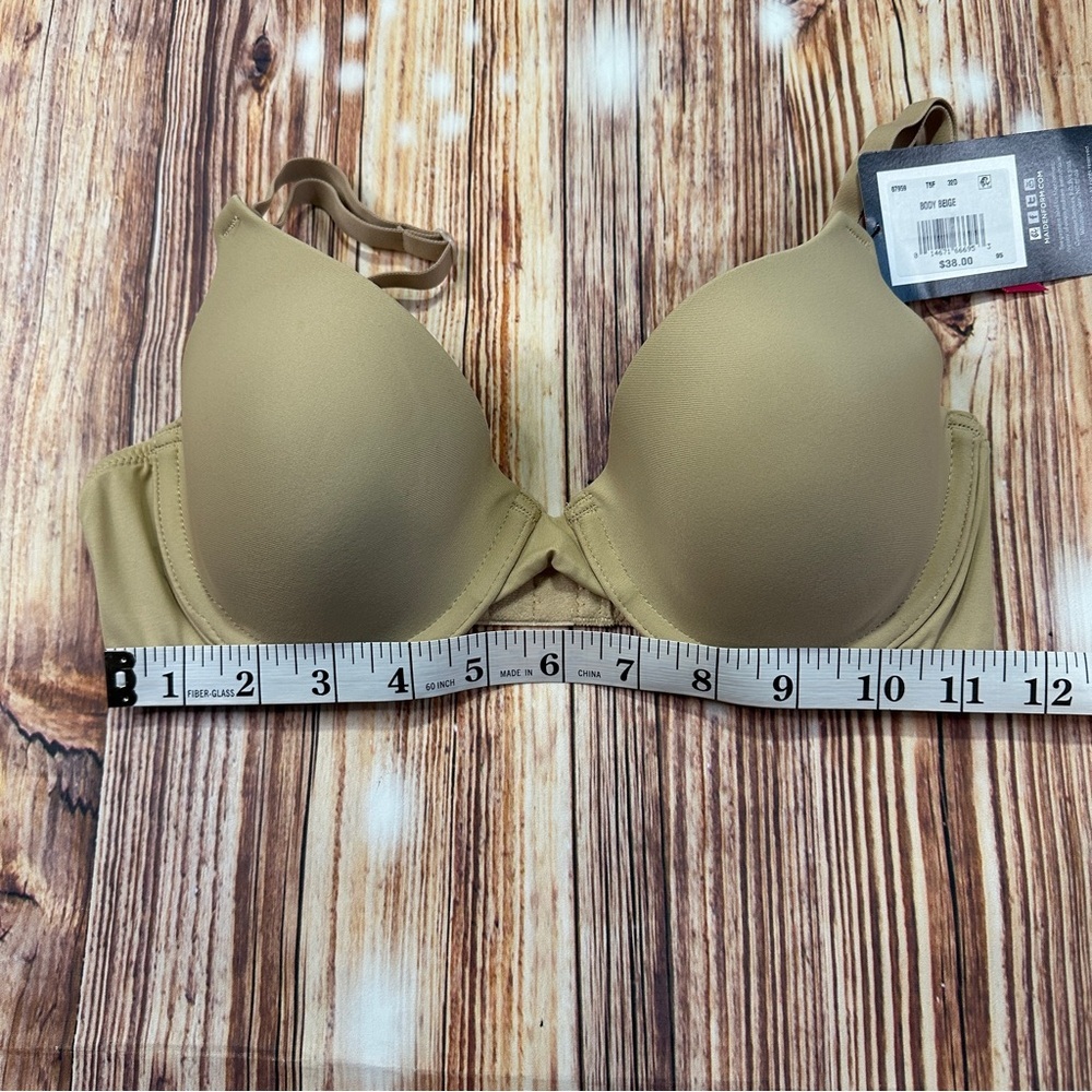 NWT MAIDENFORM BRA BODY BEIGE SIZE 32D - Picture 9 of 12